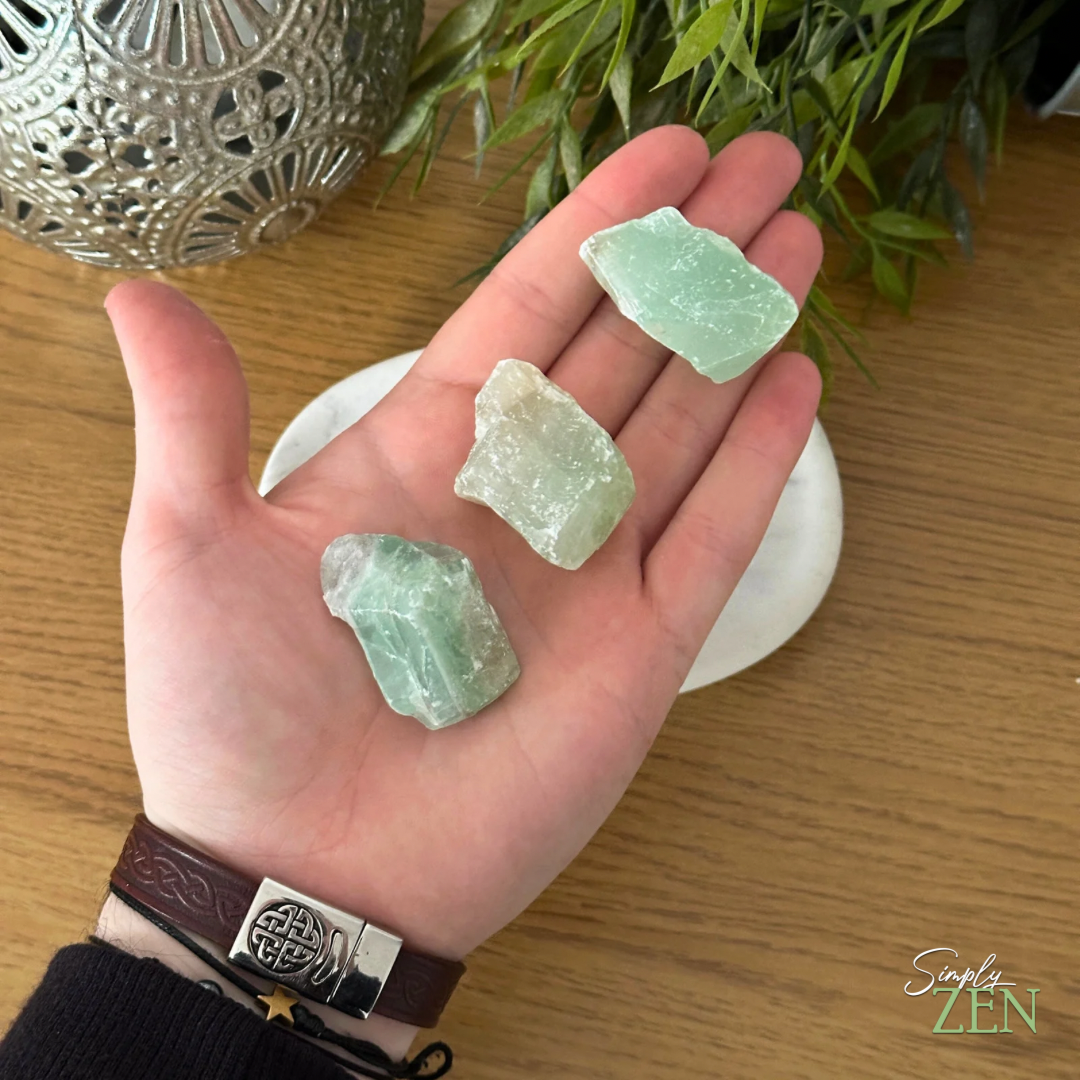 Green Calcite Natural Crystal