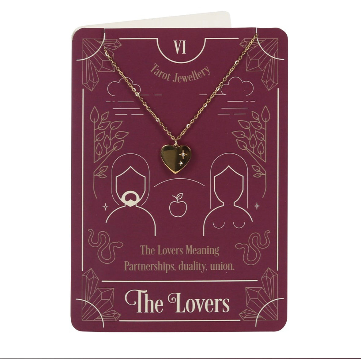‘The Lovers’ Tarot Necklace